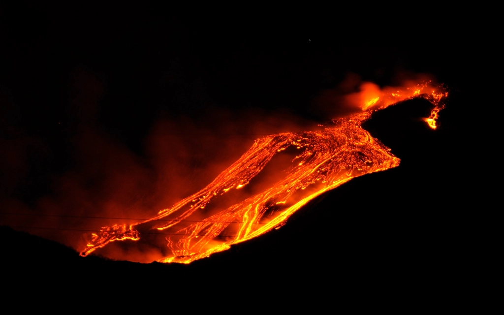 Etna Volcano Eruption January 12th